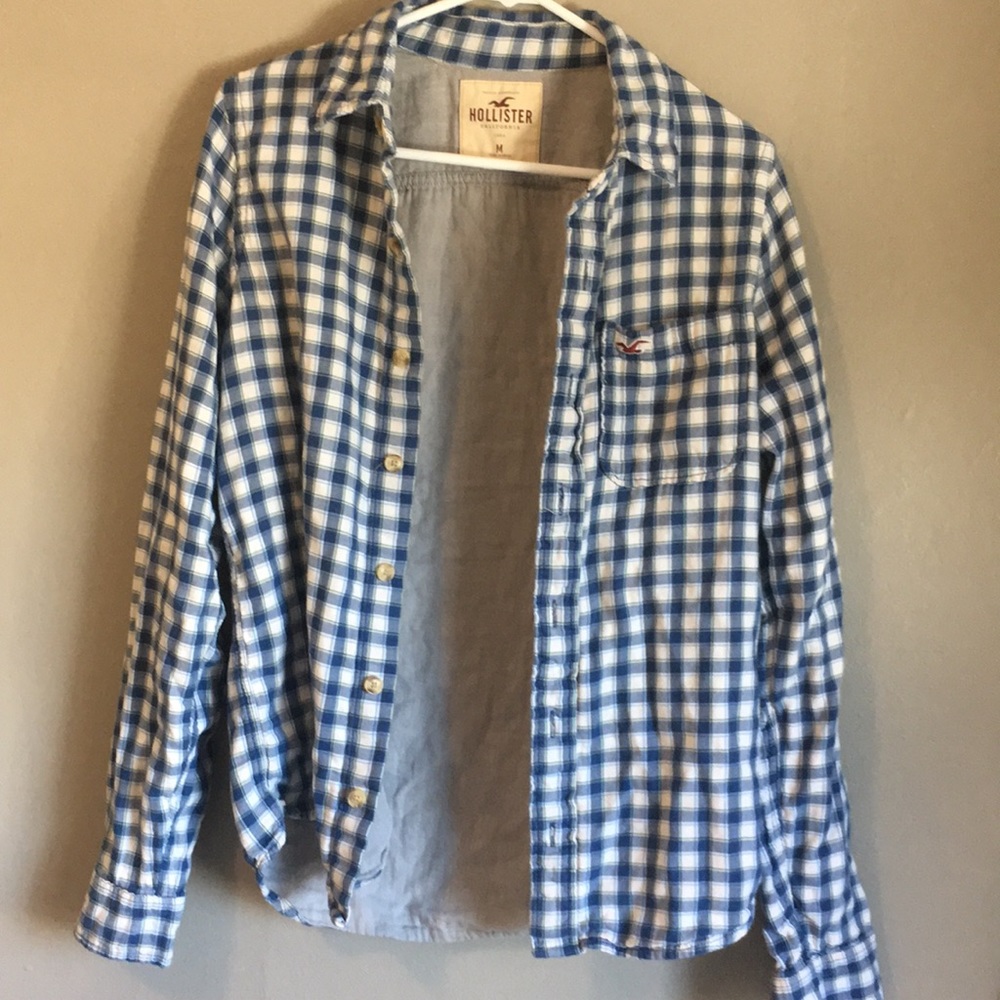 Hollister Plaid button down shirt